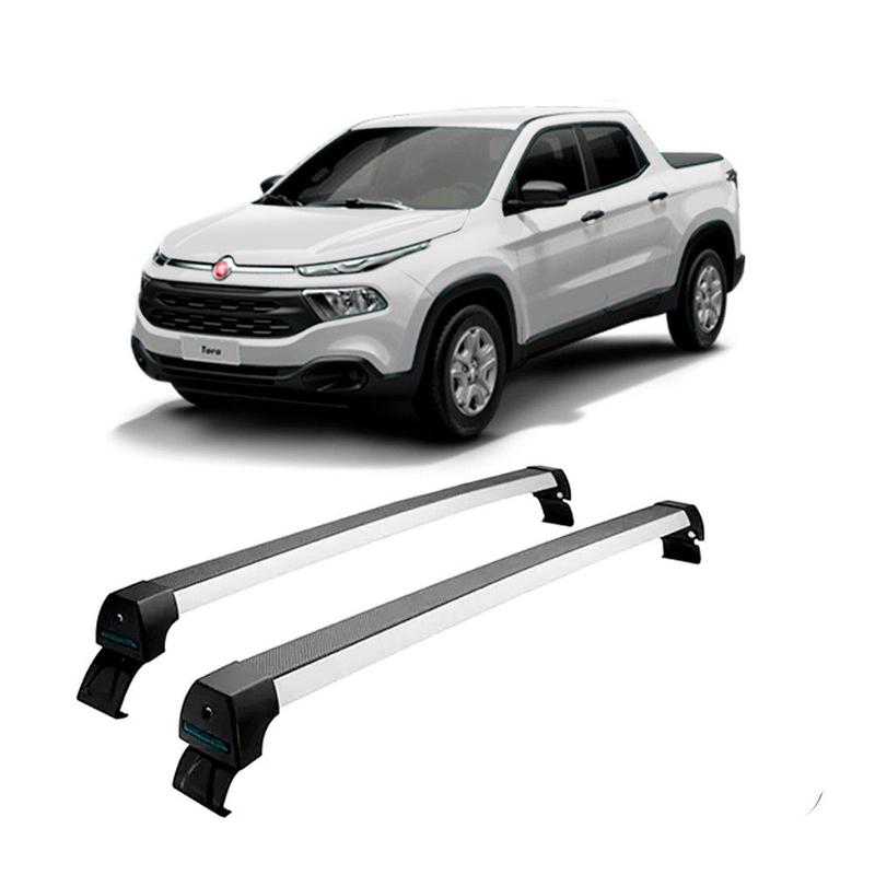 Rack de Teto Alumínio Fiat Toro 2016 até 2023 Sem Longarina - Long Life ...