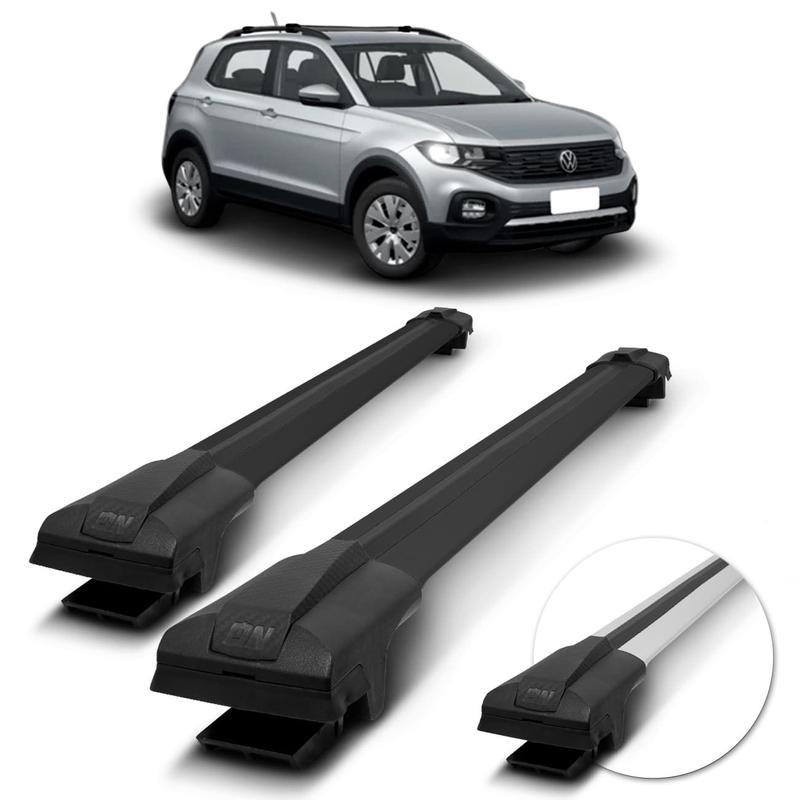 Rack de Teto Travessa Larga Volkswagen T-Cross 2018 2019 2020 2021 2022 ...