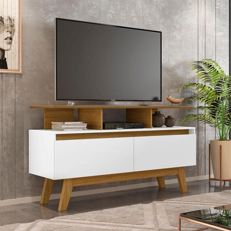 Rack Poseidon 1,2m - Quarta Divisão Móveis - Rack - Magazine Luiza