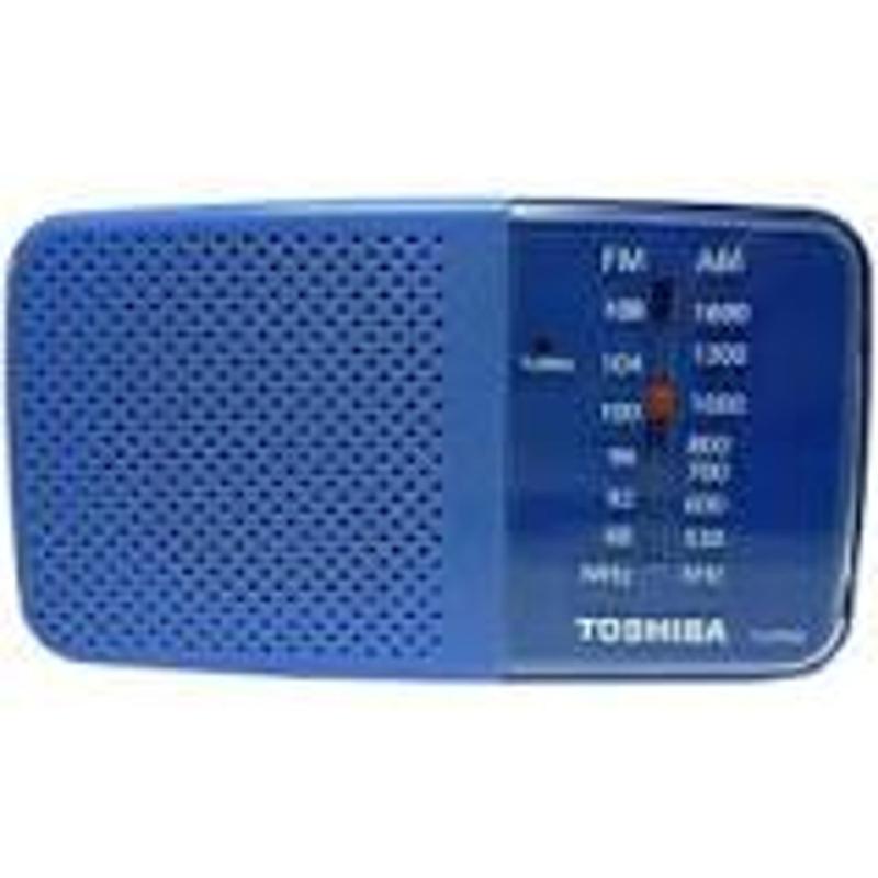 Rádio portátil Toshiba AM-FM TX-PR20 Azul e Branco - Rádio Portátil ...