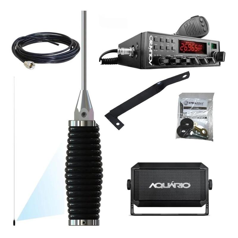 Rádio Px Aquário Rp-80 Antena Px Suporte Cabo Caminhão Daf ...