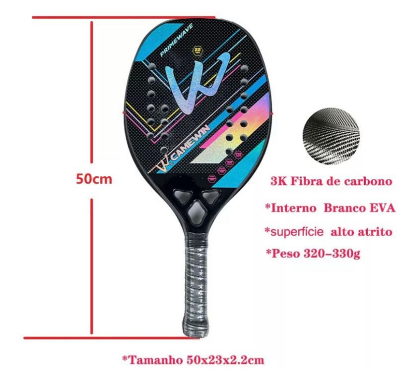 Place Tennis Paddle Kevlar 3K 12K Fibre de carbone EVA Core Beach Tennis Racket DD041