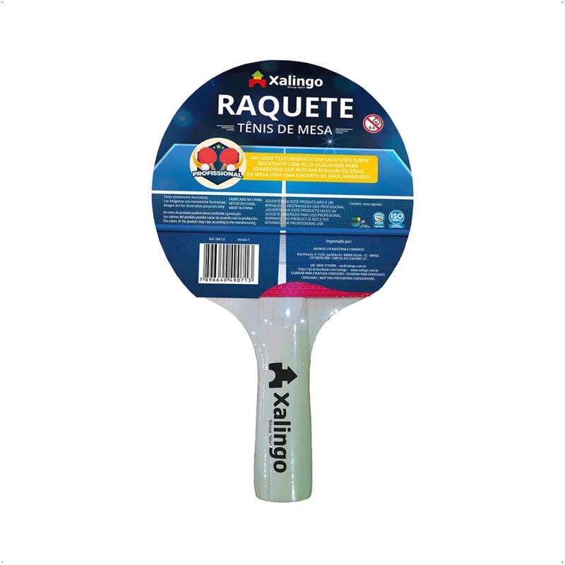 Raquete Para Tênis De Mesa / Ping Pong Lado Liso Lado Texturizado Fácil