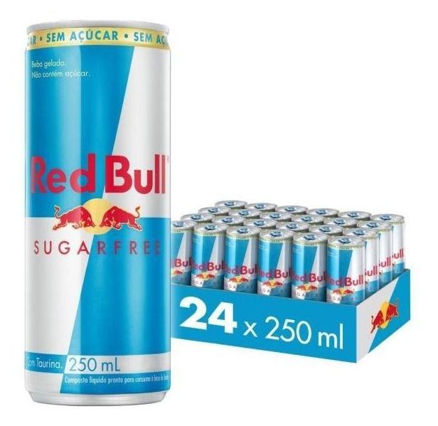 Red Bull Sugar Free Caixa C/24 (250ml) - Bebida Energética - Magazine Luiza
