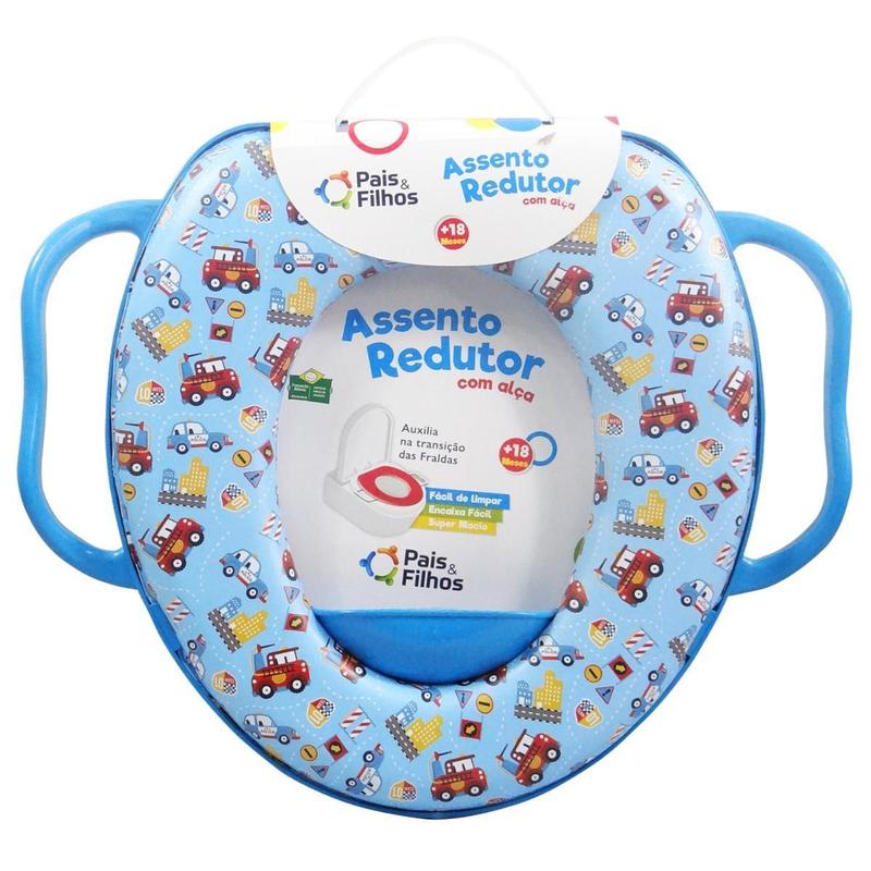Redutor Assento Macio Vaso Sanitario Infantil Bebe Com Alça - Pais E ...