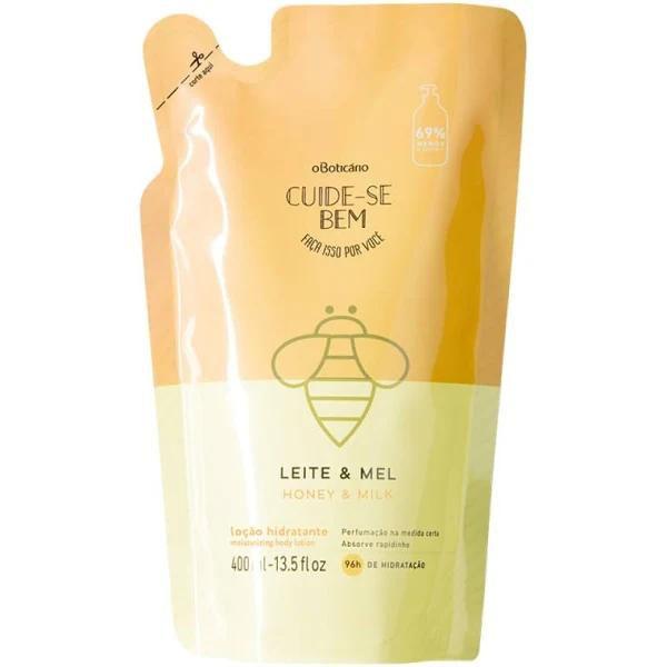 Refil Hidratante Cuide-se Bem Leite e Mel 400ml- O Boticário ...