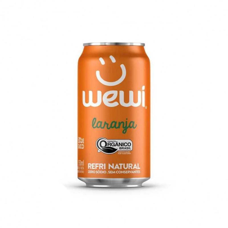 Refri De Laranja Orgânico Lata 350Ml - Wewi - Refrigerante - Magazine Luiza