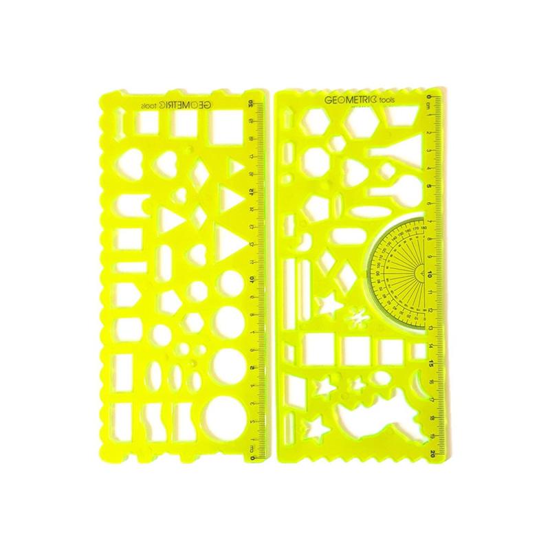 Regua geometrica wincy 20cm 2pcs verde - WIN PAPER - Régua Escolar ...