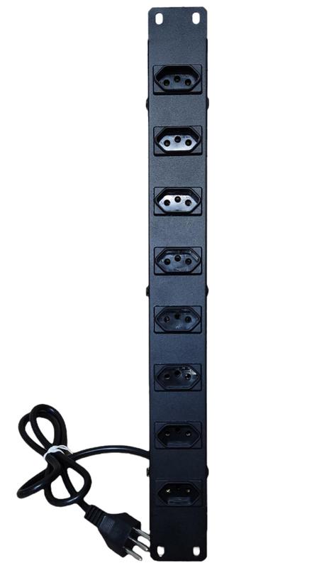 Regua rack 19 8 tomadas 1mt 20a f50124 - EMPLAC - Filtro de Linha ...
