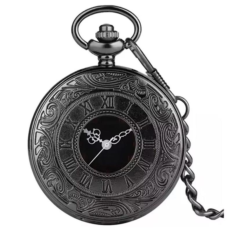 Relógio De Bolso Com Corrente Quartz Vintage Clássico - Yisuya ...