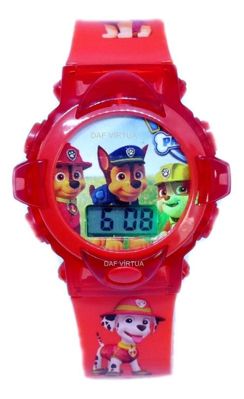 Relógio Patrulha Canina Com Som E Luzes 3d INFANTIL - IMP - Relógio ...
