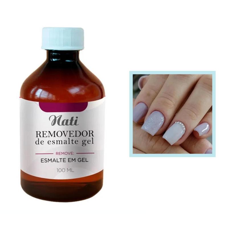 Removedor de Esmalte em Gel Nati Rápido e Eficaz 100ml - Acetona ...