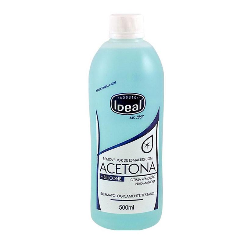 Removedor de Esmalte Ideal Com Acetona e Silicone 500ml - Acetona ...