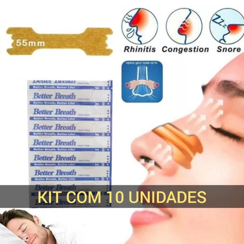 Respire Melhor 10 Unidades Dilatador Nasal Ajuda A Reduzir O - Breath ...