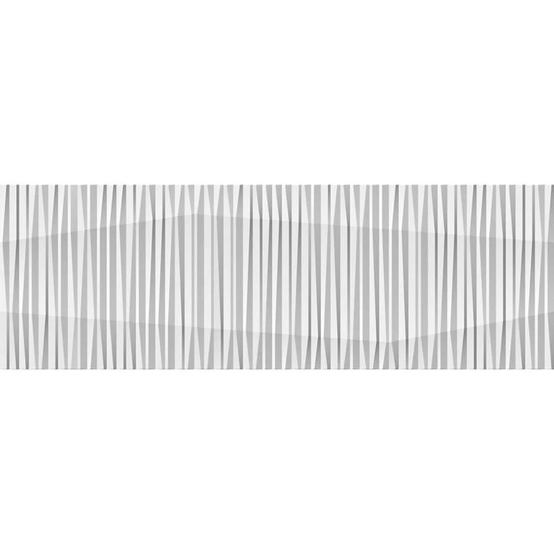 Revestimento Mate Retificado Groove 30x90cm Branco Roca - Revestimento ...