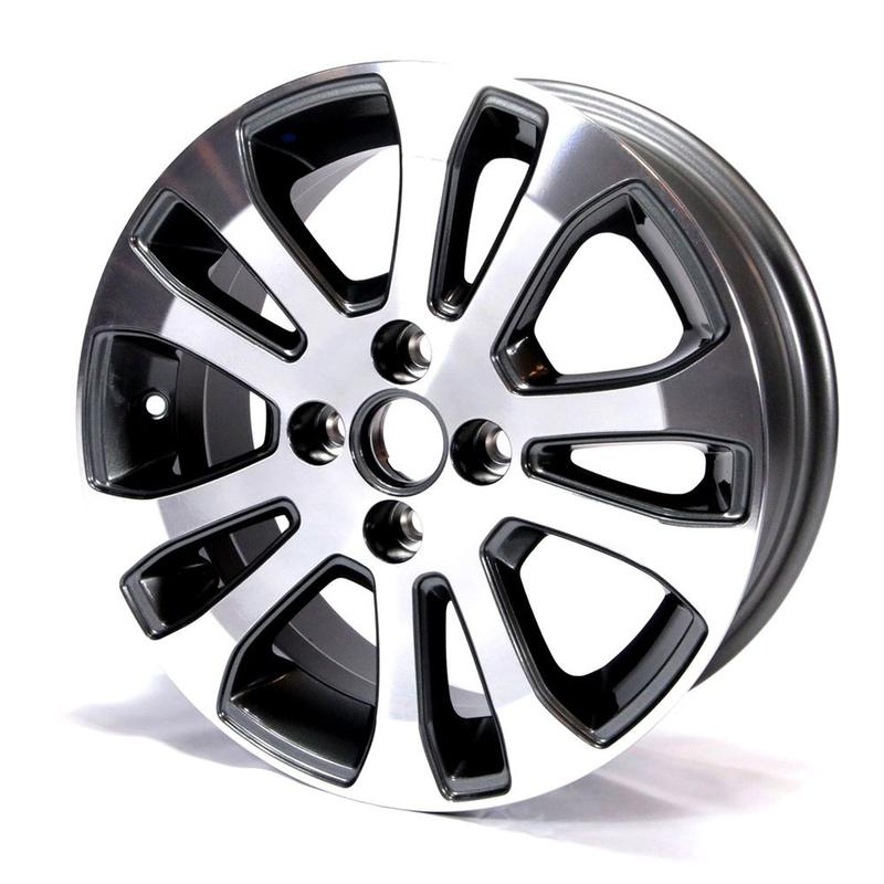 Roda Liga Leve Aro 15 Grafite Diamantada Pecas Genuinas Gm Spin 2013 A ...