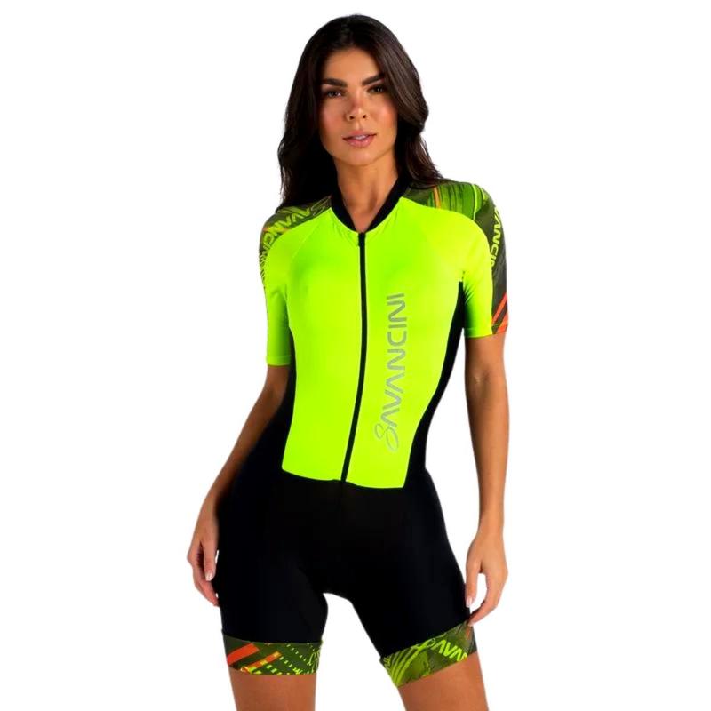 Roupa Ciclismo Savancini Line Feminino Gel Densidade 100 - Conjunto ...