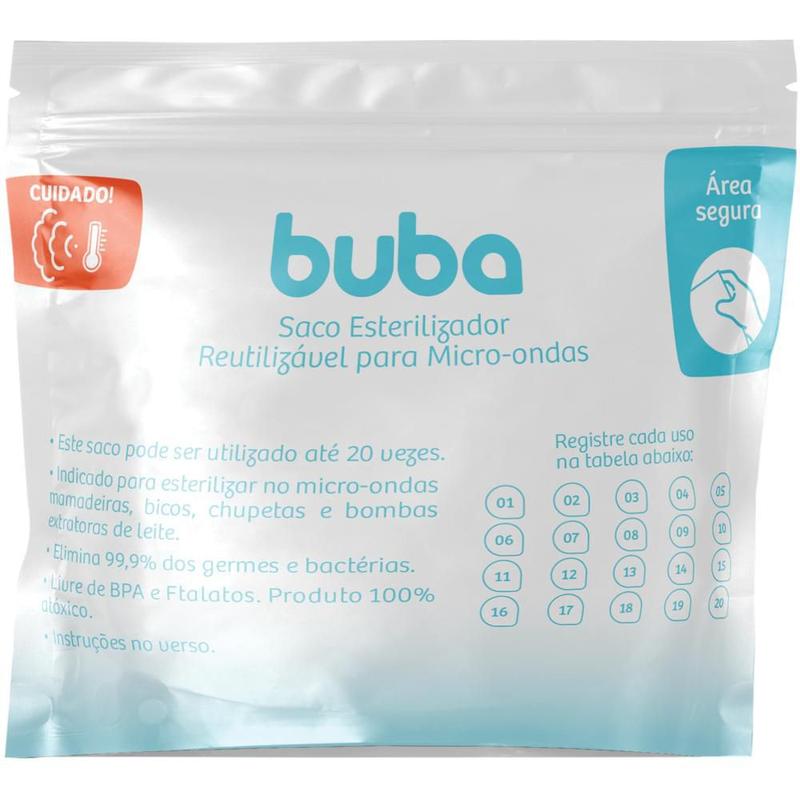Saco Esterilizador Reutilizável Buba para Micro-ondas 09814 - Saco ...