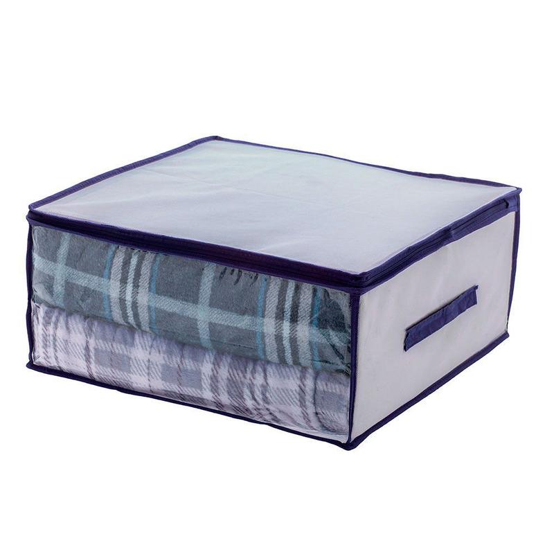 Saco Organizador para Guarda Roupas 55 X 30 Cm com Zíper Clear ...