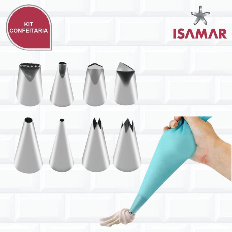 Saco Para Confeitar Em Silicone + Bico De Confeitar - ISAMAR - Saco ...