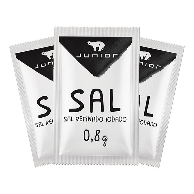 Sal Iodado Junior Sachê 0,8g - Caixa 2500 Unidades - Sal - Magazine Luiza