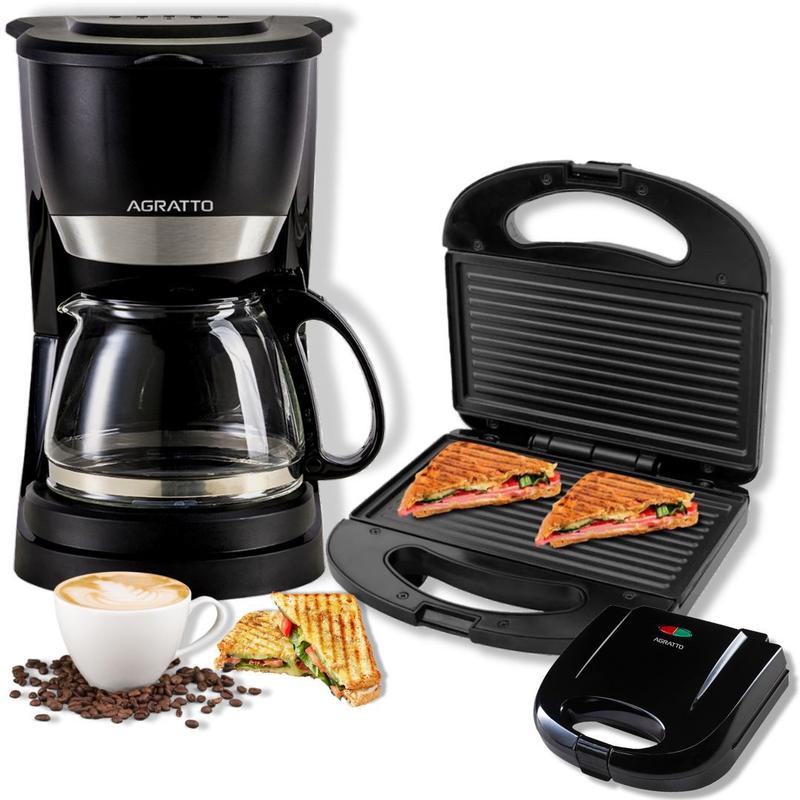 Sanduicheira torradeira grill e cafeteira eletrica agratto ...