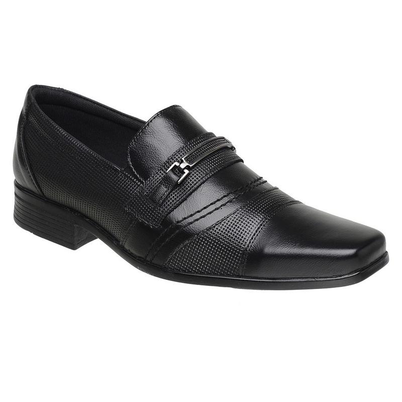 Sapato Social Inglês Masculino Em Couro Cor Preto 3021 - SLZ - Sapato ...