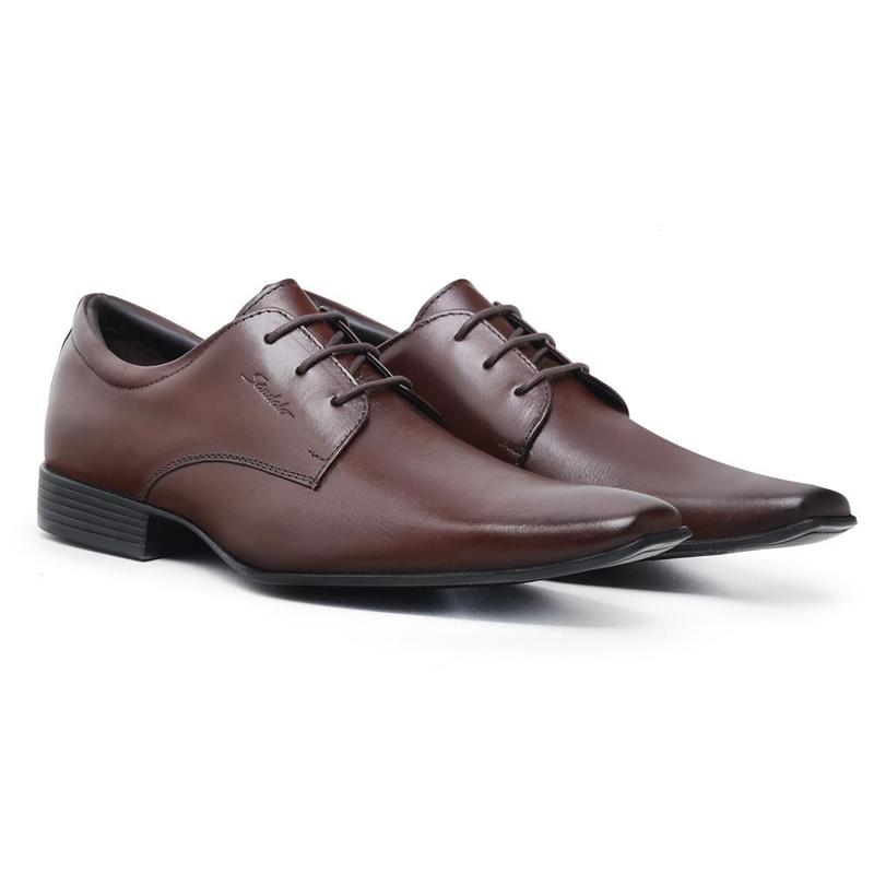 Sapato Social Masculino Couro Bico Fino Elegante Moderno - Sândalo ...