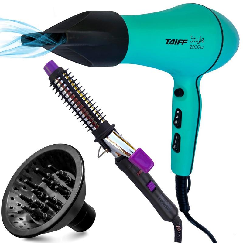 Secador de cabelo com difusor e modelador de cachos 2 em 1 - TAIFF ...
