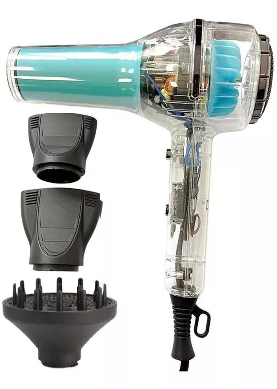Secador De Cabelo Silencioso Transparente Quente&frio 6000w - BBG ...
