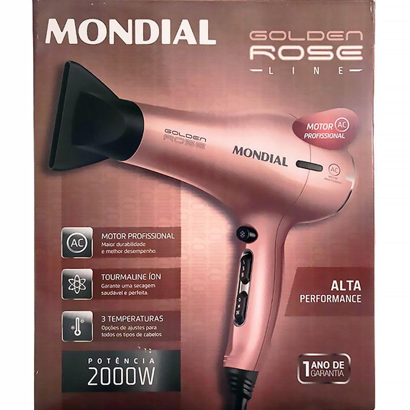 Secador Mondial Golden Rose