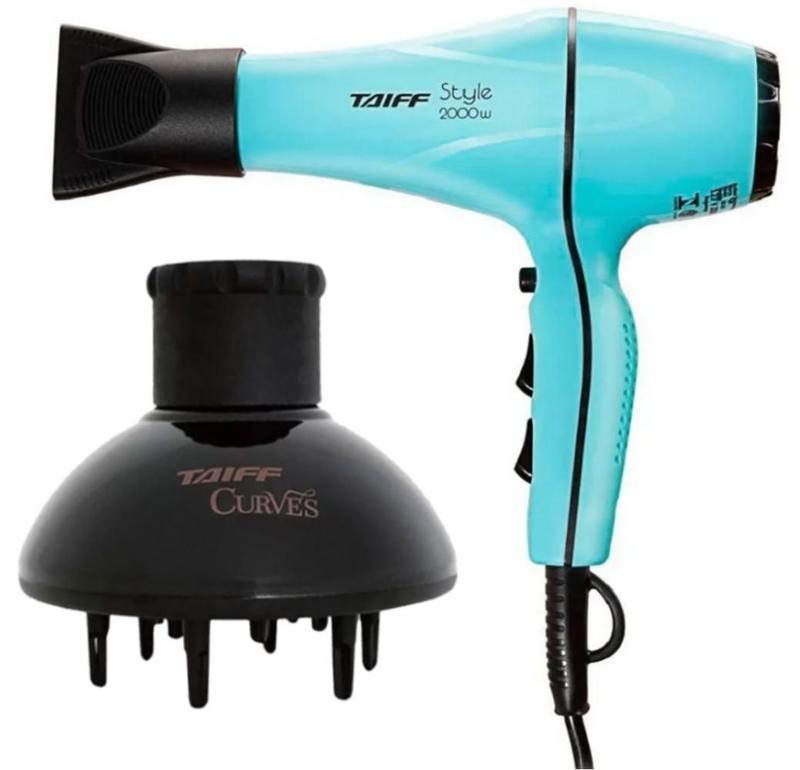 Secador Taiff Style 2000W Profissional com Difusor de Cachos Taiff ...