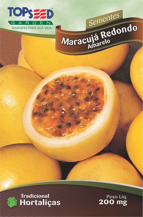 Semente Maracuja Redondo Amarelo Topseed M119 -10 Pacotes - Praxedes ...