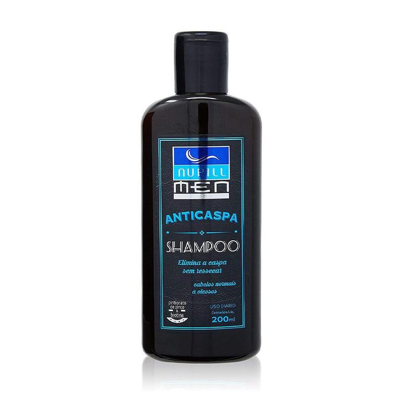 Shampoo Anti Caspa Masculino 200ml Oleoso Normais Nupill Men - Shampoo ...