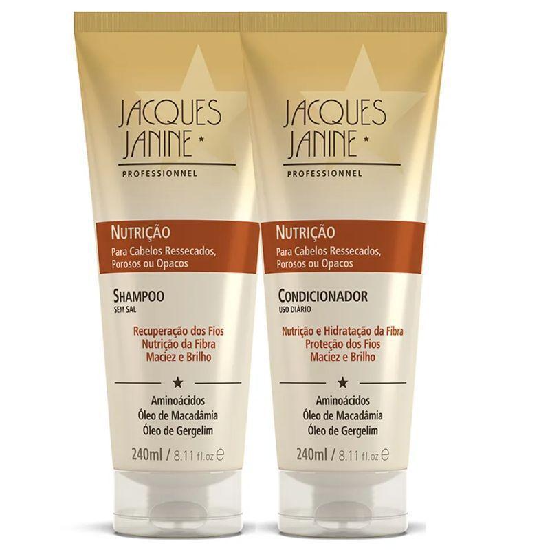 Shampoo e Condicionador Nutrição 240 ml cada - Jacques Janine - Kit ...