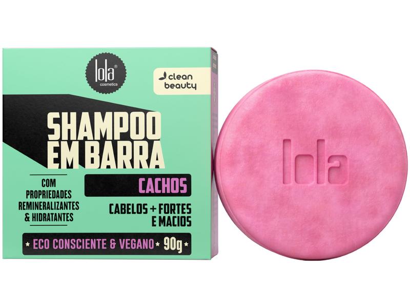 Shampoo em Barra Lola Cosmetics Cachos 90g Shampoo Sustentável