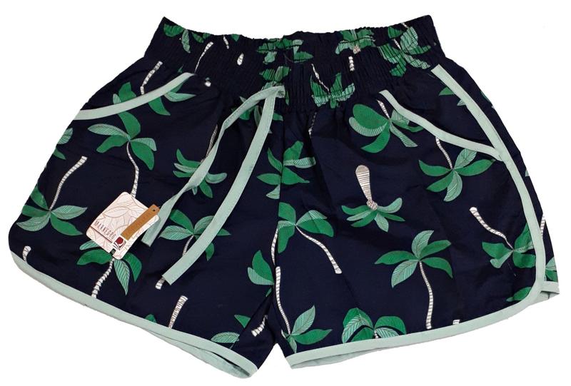 Shorts Feminino Poliamida Tactel para Praia Piscina P ao GG - Mar Negro ...
