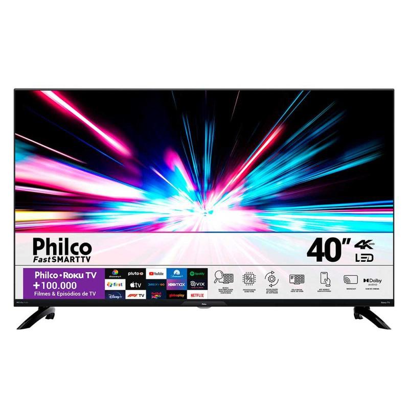 Smart TV 40 Full HD PTV40G7ER2CPBLF Dolby Áudio 3X HDMI 2X USB WiFi ...