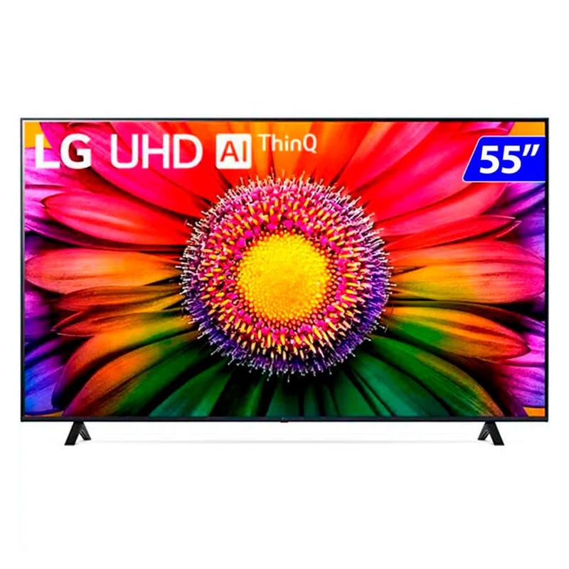 Smart TV LG LED 55 Polegadas 4K Wi-Fi WebOS ThinQ AI Comando de Voz ...