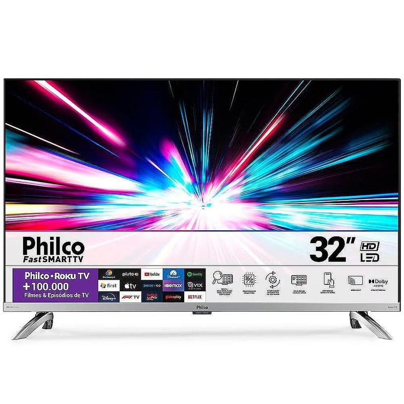Smart Tv Philco 32 Hd Dled Roku Fast Wi-Fi Usb Prata - Smart TV ...