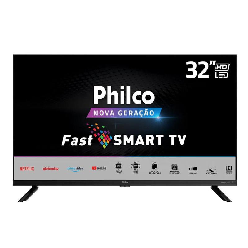 Smart TV Philco 32 LED HD Wi-Fi HDMI USB PTV32G70SBL - TVs - Magazine Luiza