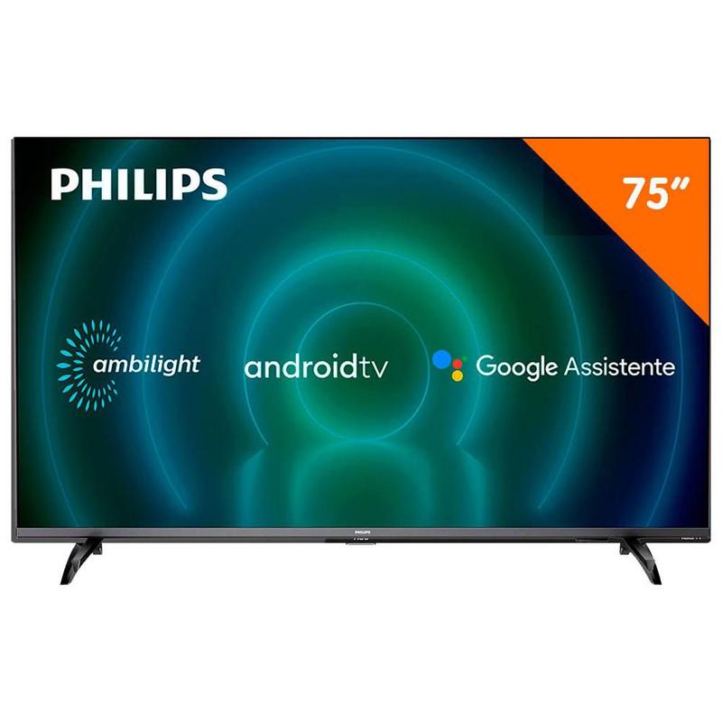 Smart TV Philips 75" 4K UHD, LED, 75PUG7906/78, AmbiLight - TV 4K Ultra ...