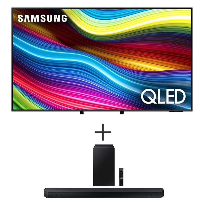 Smart TV Samsung QLED 4K 75" Polegadas QN75Q70 + Soundbar Samsung ...