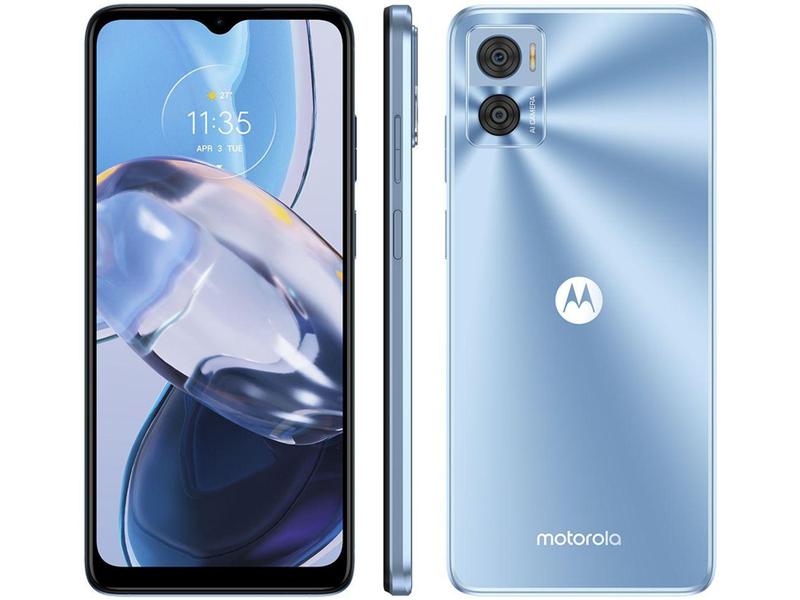 Smartphone Motorola Moto E22 128GB Azul 4G 4GB RAM 6,5