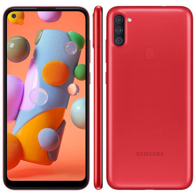 Smartphone Samsung Galaxy A11 SM-A115M 64GB - Vermelho - Galaxy A11 ...