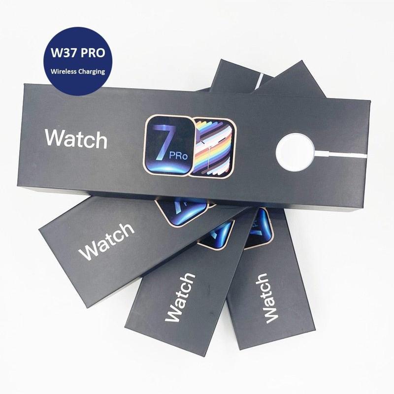 W37 Smartwatch W37 PRO Series 7 Tela Infinita Prata + Pulseira Milanese ...