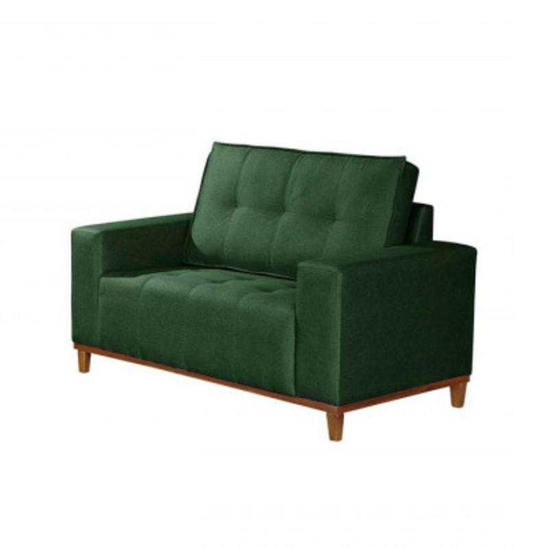 Sofá 2 Lugares com Espuma D33 Rondomóveis 500 Veludo Bandeira Sofás Magazine Luiza