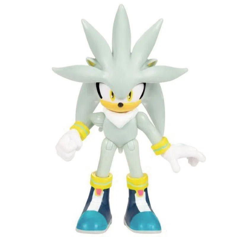 Sonic Personagens Colecionáveis Articulados 2,5' Silver - Candide ...