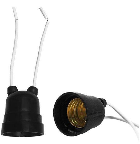 Soquete de baquelite com rabicho para lampada e27 - Bestfer - Soquete ...