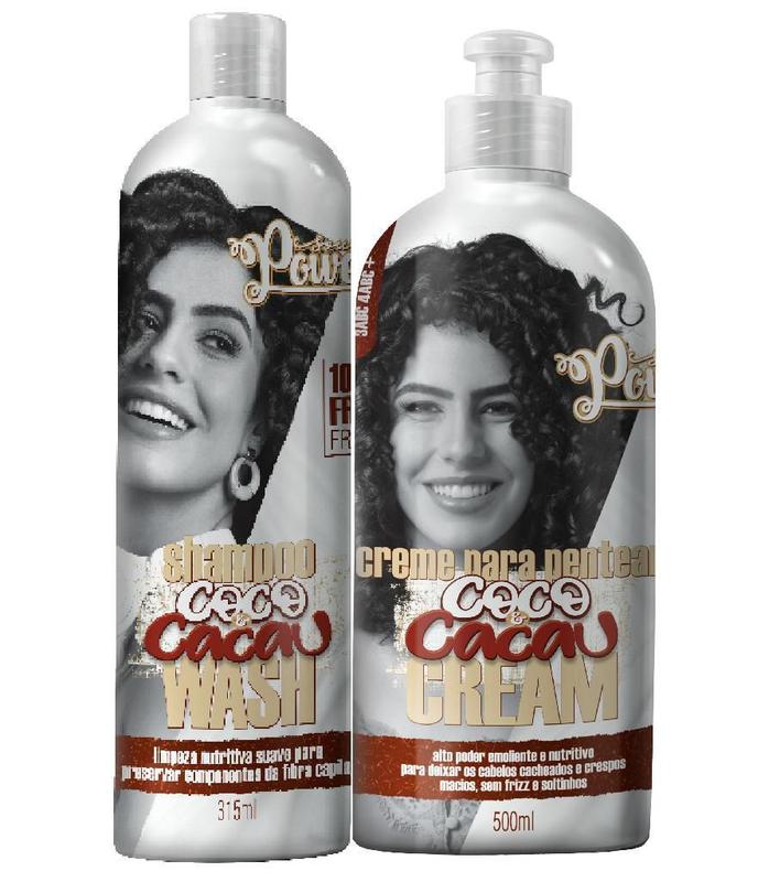 Soul Power Coco E Cacau Kit Shampoo+Creme Para Pentear 500Ml - Kit de ...